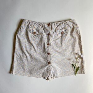 Vintage pastel floral skort